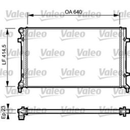Radiador, arrefecimento do motor VALEO 734332
