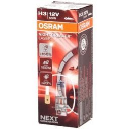Ams-Osram Lâmpada de halogéneo OSRAM H3 Night Breaker Laser 12V, 55W