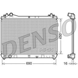 Radiador, arrefecimento do motor DENSO DRM47016