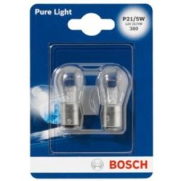Lâmpada secundária BOSCH P21/5W Pure Light 12V/5/21W, 2 Peça