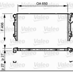 Radiador, arrefecimento do motor VALEO 735133