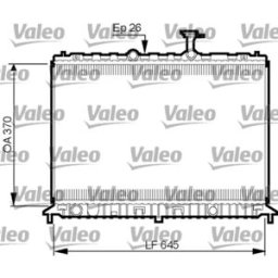Radiador, arrefecimento do motor VALEO 735501
