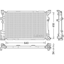 Radiador, arrefecimento do motor DENSO DRM17054