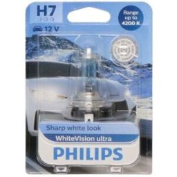 Lâmpada de halogéneo PHILIPS H7 WhiteVision Ultra 12V, 55W