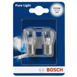 Lâmpada secundária BOSCH P21W Pure Light 12V/21W, 2 Peça