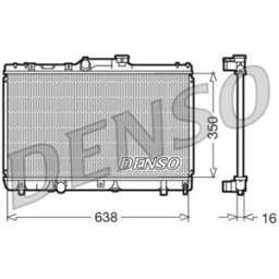 Radiador, arrefecimento do motor DENSO DRM50013