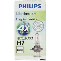 Lâmpada de halogéneo PHILIPS H7 LongLife EcoVision 12V, 55W