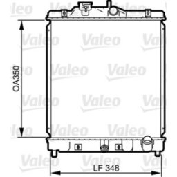 Radiador, arrefecimento do motor VALEO 734117