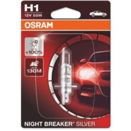 Ams-Osram Lâmpada de halogéneo OSRAM H1 Night Breaker Silver 12V, 55W