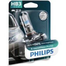 Lâmpada de halogéneo PHILIPS HB3 X-tremeVision Pro150 12V, 60W