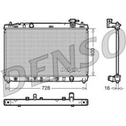 Radiador, arrefecimento do motor DENSO DRM50041