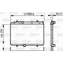 Radiador, arrefecimento do motor VALEO 734338