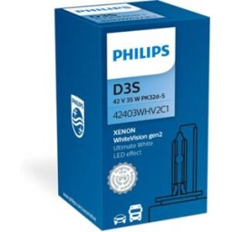 Lâmpada de xénon PHILIPS D3S WhiteVision gen2 42V, 35W