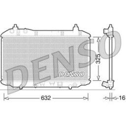 Radiador, arrefecimento do motor DENSO DRM40031