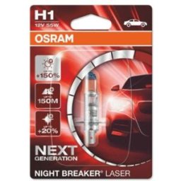 Ams-Osram Lâmpada de halogéneo OSRAM H1 Night Breaker Laser 12V, 55W