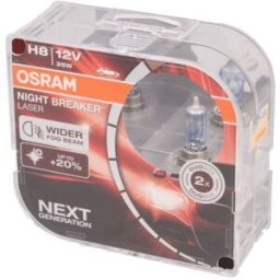 Ams-Osram Lâmpada de halogéneo OSRAM H8 Night Breaker Laser 12V/35W, 2 Peça