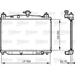 Radiador, arrefecimento do motor VALEO 735416