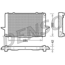 Radiador, arrefecimento do motor DENSO DRM33042