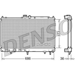 Radiador, arrefecimento do motor DENSO DRM45026