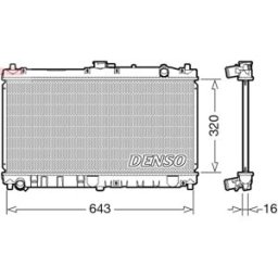 Radiador, arrefecimento do motor DENSO DRM44031