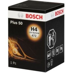 Lâmpada de halogéneo BOSCH H4 Plus 60% 12V, 60/55W