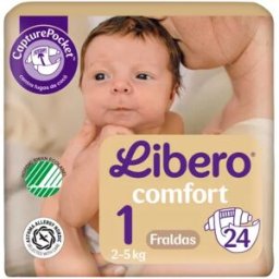 Libero Comfort 1 Open 2-5Kg x24