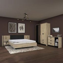 Pack Quarto De Casal Kieran - Homycasa