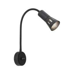 Lâmpada flexível ARENA 1xE14/40W/230V preta
