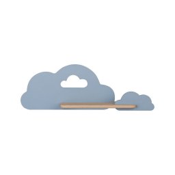 Candeeiro de parede para criança LED com prateleira CLOUD LED/5W/230V azul