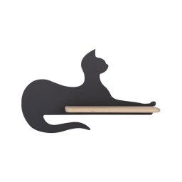 Luminária de parede infantil LED BLACK CAT com prateleira LED/5W/230V