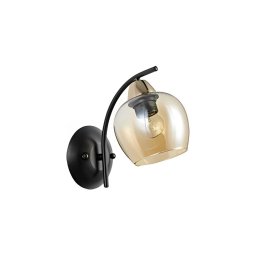 Candeeiro de parede MERRA 1xE27/40W/230V preto/bege