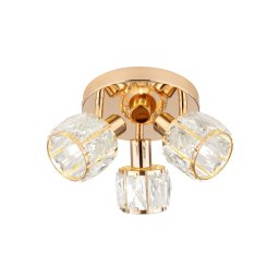 Foco DUBAI 3xE14/40W/230V diâmetro 36 cm Rosa dourado
