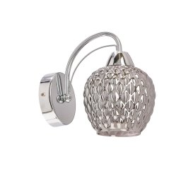 Candeeiro de parede TOBIAS 1xE27/40W/230V cromado brilhante