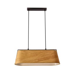 Candeeiro suspenso MILBURY 2xE27/40W/230V castanho