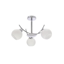Candeeiro suspenso AMOS 3xE27/40W/230V cromado brilhante
