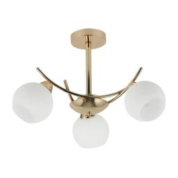 Candeeiro suspenso AMOS 3xE27/40W/230V dourado