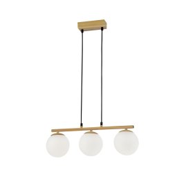 Candeeiro suspenso CARRINE 3xE14/40W/230V castanho