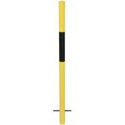 kaiserkraft Sistema de gradeamento, tubo de suporte para encastrar em betão, amarelo/preto