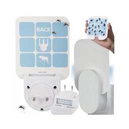 Armadilha luminosa LED para mosquitos com placas substituíveis UV/230V
