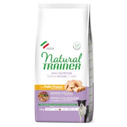 12kg frango Mature Medium Natural Trainer ração cães