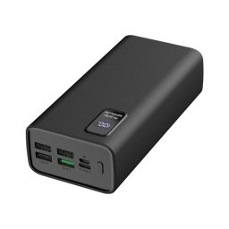 Power Bank com visor LED Power Delivery 30000 mAh 3,7V preta