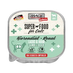 16x100g Salmão e frango Vetcare Renal MAC's comida húmida para gatos