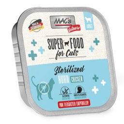 32x100g frango MAC's Vetcare Sterilized para gatos comida para gatos húmida