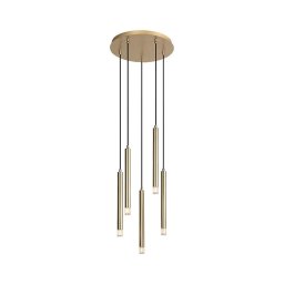 Rabalux 72361 - Candeeiro suspenso RAMIRA 5xG9/5W/230V dourado