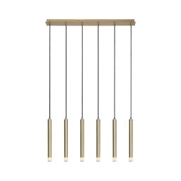 Rabalux 72363 - Candeeiro suspenso RAMIRA 6xG9/5W/230V dourado