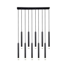 Rabalux 72364 - Candeeiro suspenso RAMIRA 10xG9/5W/230V preto