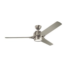 Kichler KLF-ZEUS-60-BN - Ventilador de teto LED dimmável ZEUS 10W 230V c/ DO
