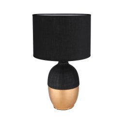Globo 21627B - Candeeiro de mesa VALENTINO 1xE14/40W/230V preto