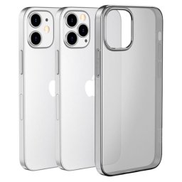 Capa Iphone 12, Iphone 12 Pro HOCO CREATIVE CASE Light Series Silicone Preto Transparente