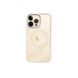Capa Iphone 13 Pro Max MAGSAFE Transparente com Border Silicone Rosa